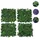 Mendler Wandpaneel HWC-O95, Pflanzenwand Wanddeko Kunstpflanze, In-/Outdoor, 4x je 50x50cm = 1m2 ~ Farn/Efeu