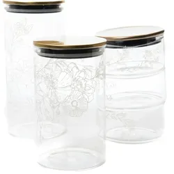 Bonbonniere 3 Ebenen Abby - Transparent Rund Glas Amadeus