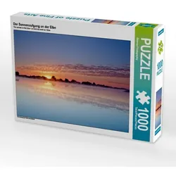 Der Sonnenaufgang an der Elbe (Puzzle)