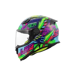 LS2 Helm OF812 Kid S Blau / Grün Svent