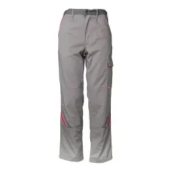 Planam® Bundhose HIGHLINE, zink/schiefer/rot 1 Stück, Größe: 98
