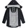 Ragwear Damen Wintermantel Warmer wasserdichter Steppmantel lang mit Kapuze Ashanta Block Navy Gr. XL - XL