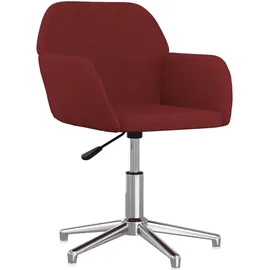 vidaXL Bürostuhl Drehbar Weinrot Stoff