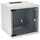 HMF 63406-07 Serverschrank 10 Zoll 6 HE 300 mm Tiefe Voll montiert Glastür Lichtgrau