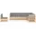 vidaXL Garten-Lounge-Set 7-tlg. grau