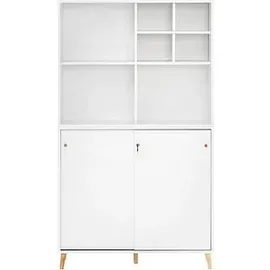 MÖBELPARTNER Serie 500 Kombischrank 100,1 x 41,0 x 174,2 cm weiß