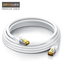 Primewire LAN-Kabel CAT.7, RJ-45 (Ethernet), Gigabit Ethernet S/FTP Netzwerkkabel, 10000 Mbit/s, Patchkabel - 10m