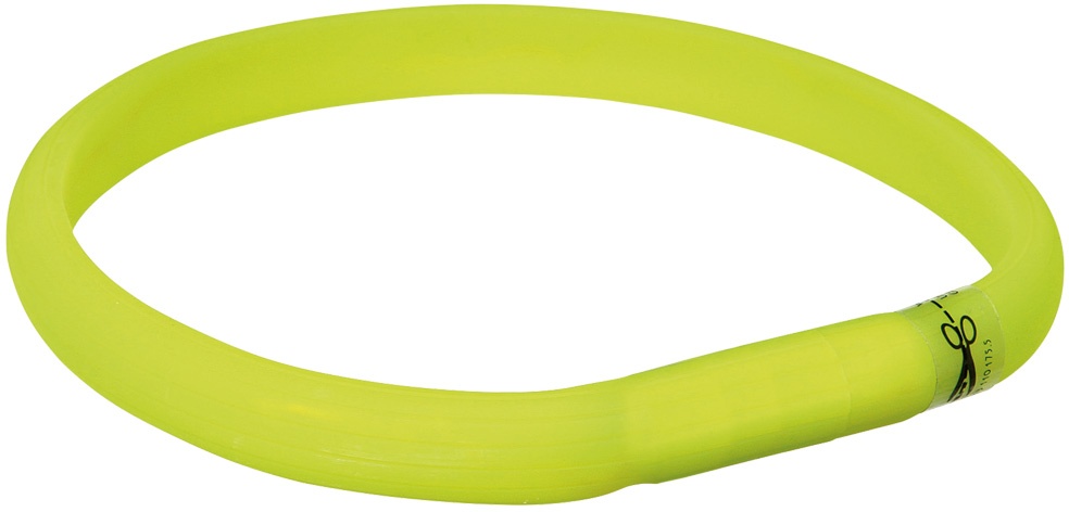 Trixie USB Leuchthalsband grün - 70 cm, B 18 mm (Größe L-XL)