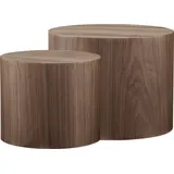 SalesFever Couchtisch 2er Set Walnuss