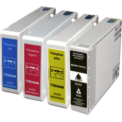 4 Ampertec Tinten ersetzt Epson C13T7891 - 7894 79XXL 4-farbig