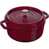 Staub Cocotte 28 cm rund bordeaux