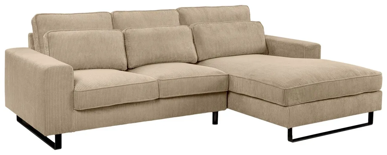 MID.YOU Sofa L-Form rechts BOLIVIA - B/H/T ca. 276.00x91.00x183.00