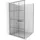 Mexen Kioto+ L Walk-In-Dusche 100 x 200 cm schwarz/Chrom 800-100-123-01-77