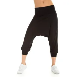 Haremshose WINSHAPE "Haremshose WBE7", Damen, Gr. L, Normalgrößen, schwarz, 90% Baumwolle, 10% Elasthan, Hosen, Dance-Style
