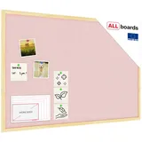 ALLboards Pinnwand 90 x 60 cm Pastellrosa