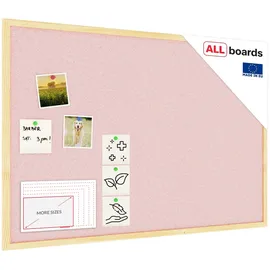 ALLboards Pinnwand 90 x 60 cm Pastellrosa