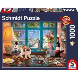 SCHMIDT SPIELE 58344 Am Puzzletisch