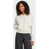 Adidas Essentials 3-Streifen French Terry Kapuzenpullover Wonder Alumina / White M