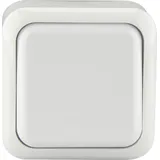 Unitec Aus- und Wechselschalter Standard weiß, Aufputz Schalter Taster - Unitec