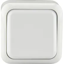 Unitec Aus- und Wechselschalter Standard weiß, Aufputz Schalter Taster - Unitec