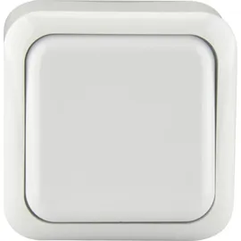 Unitec Aus- und Wechselschalter Standard weiß, Aufputz Schalter Taster - Unitec