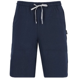 hajo Herren Sweatshorts - Klima-Komfort, Bermuda, Cotton-Mix, uni Blau XL