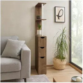 Hti-Living Raumteilerregal 136 x 0 x 0 cm Eiche