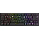 Sharkoon PureWriter W65 - Kabellos RF Wireless Mechanischer Switch - QWERTZ - RGB-LED - Sc