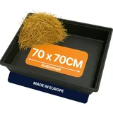 Kunststoff Wanne - Kotwanne - Kunststoff Schale - 70 x 70 cm - ca. 49 l - Allzweckwanne - Pflanzwanne