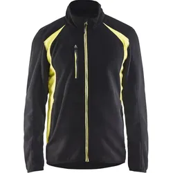 Fleecejacke "4730" - M - schwarz/gelb