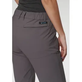 POLARINO Funktionshose POLARINO, Damen, Gr. 38, N-Gr, grau (dunkelgrau), Obermaterial: 92% Polyamid, 8% Elasthan, schmal lang, Hosen Funktionshose, mit Reißverschlusstaschen