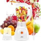 Standmixer 400w 1,5 L Kunststoff Mixer Smoothie Maker Blender,HY-Y44PL,Weiss - Weiß