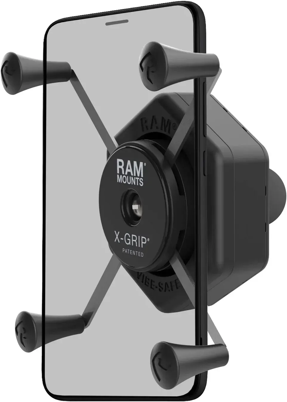 Ram Mounts X-Grip L/Vibe Safe/B Ball, Smartphone-Halterung - Schwarz