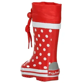Playshoes Gummistiefel Rot/Punkte 32,5