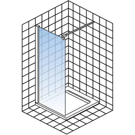 Schulte Black Style Walk-In 100 x 200 cm