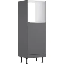 kochstation Herdumbauschrank KS-Aken 60 x 58,4 x 176,6 cm Grau