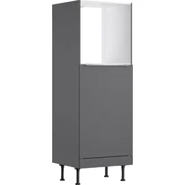 kochstation Herdumbauschrank KS-Aken 60 x 58,4 x 176,6 cm Grau