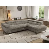 MKS ECKSOFA PABLO L Grau Cord - Rechts Seite