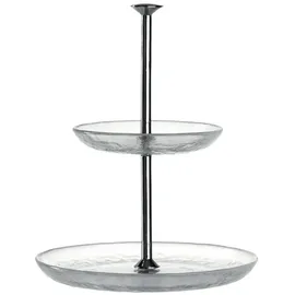 LEONARDO 2-stöckige Etagere Pralina 20 cm Glas Transparent Klar
