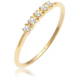 Elli PREMIUM Microsetting Topas Edelstein Valentin 375 Gelbgold 52 Damen