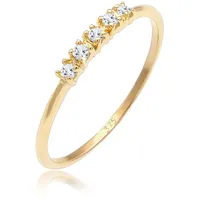 Elli PREMIUM Microsetting Topas Edelstein Valentin 375 Gelbgold 52 Damen