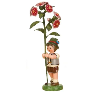 Hubrig Volkskunst GmbH Kleine Figuren & Miniaturen Blumenkind Junge Buschnelke - 17cm - Hubrig Volkskunst