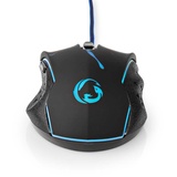 Nedis Gaming Mouse - Verdrahtet - / 3600 dpi Einstellbar DPI Anzahl Knöpfe: 6 - Programmierbare Tasten - Rechtshändig - 1.50 m - LED