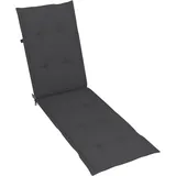 Gecheer Liegestuhl Auflage Liegenauflage Stuhlauflage Deckchair Sonnenliege Liege Kissen Polster Polsterauflage Anthrazit (75+105) (75 + 105) x 50 x 3 cm (L x B x T)