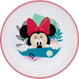Disney Tataway Disney Minnie Plastikschale für Mädchen in Rosa und Weiß mit rutschfester Unterseite