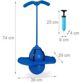 Relaxdays Pogo Ball Hüpfspielzeug bis 100 kg HBT: 74x39x29 cm