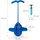 Relaxdays Pogo Ball Hüpfspielzeug bis 100 kg HBT: 74x39x29 cm