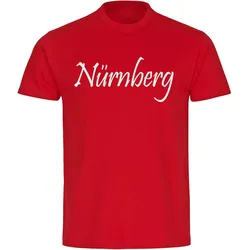 multifanshop Kinder T-Shirt - Nürnberg - Schriftzug - Druck weiß - Kind