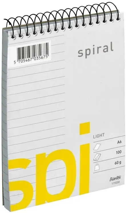 Light Spi Spiral Pad A6 Ruled