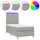 vidaXL Boxspringbett 100 x 200 cm Hellgrau